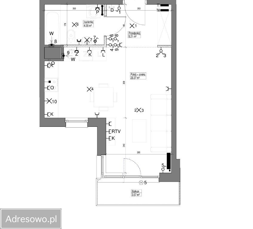 Mieszkanie 1-pokojowe Kowale, ul. Szumilas. Zdjęcie 6