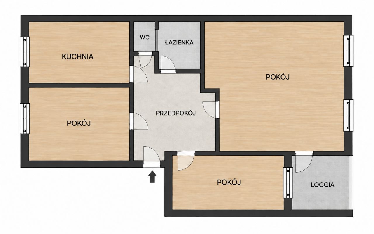 Mieszkanie 3-pokojowe Oleśnica Centrum, ul. Klonowa. Zdjęcie 2
