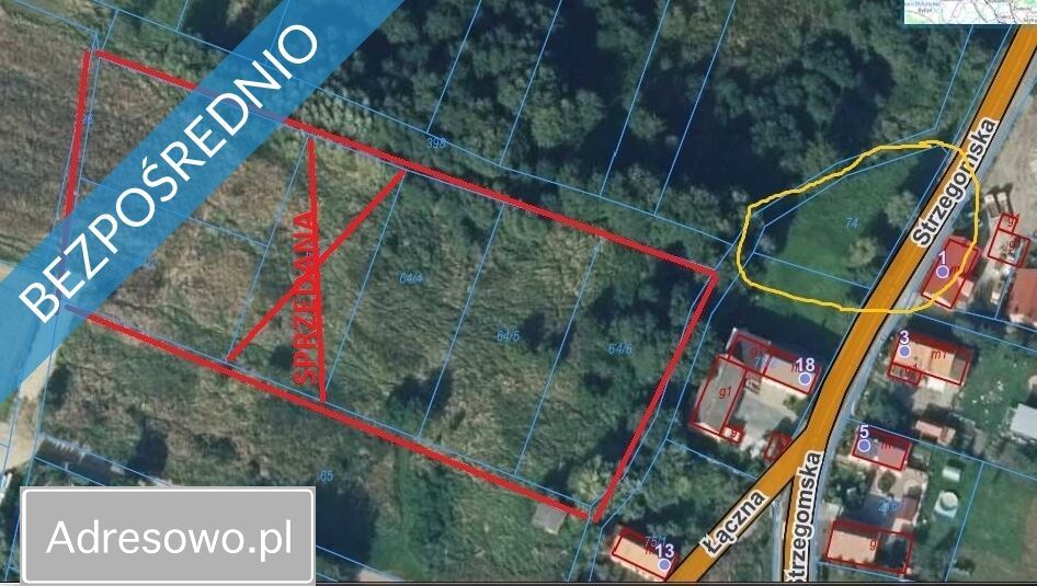 Działka budowlana Wilczków. Zdjęcie 3