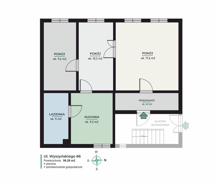 Mieszkanie 3-pokojowe Szczecinek, ul. kard. Stefana Wyszyńskiego. Zdjęcie 36