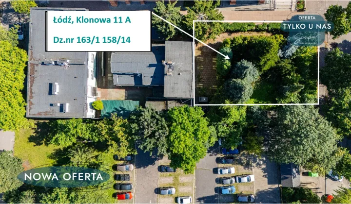 Działka inwestycyjna Łódź, ul. Klonowa