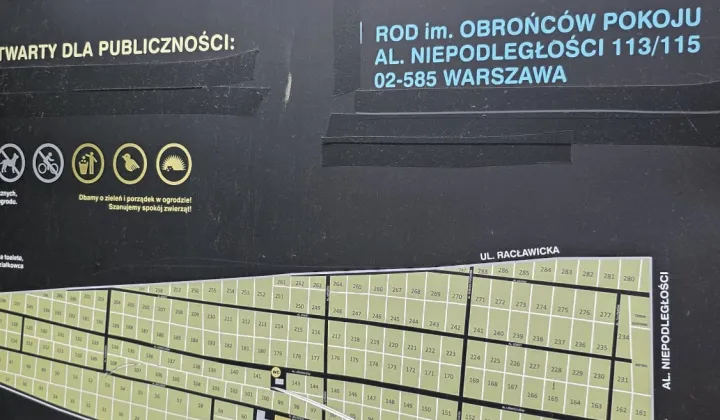 Działka rod Warszawa Mokotów, al. Niepodległości
