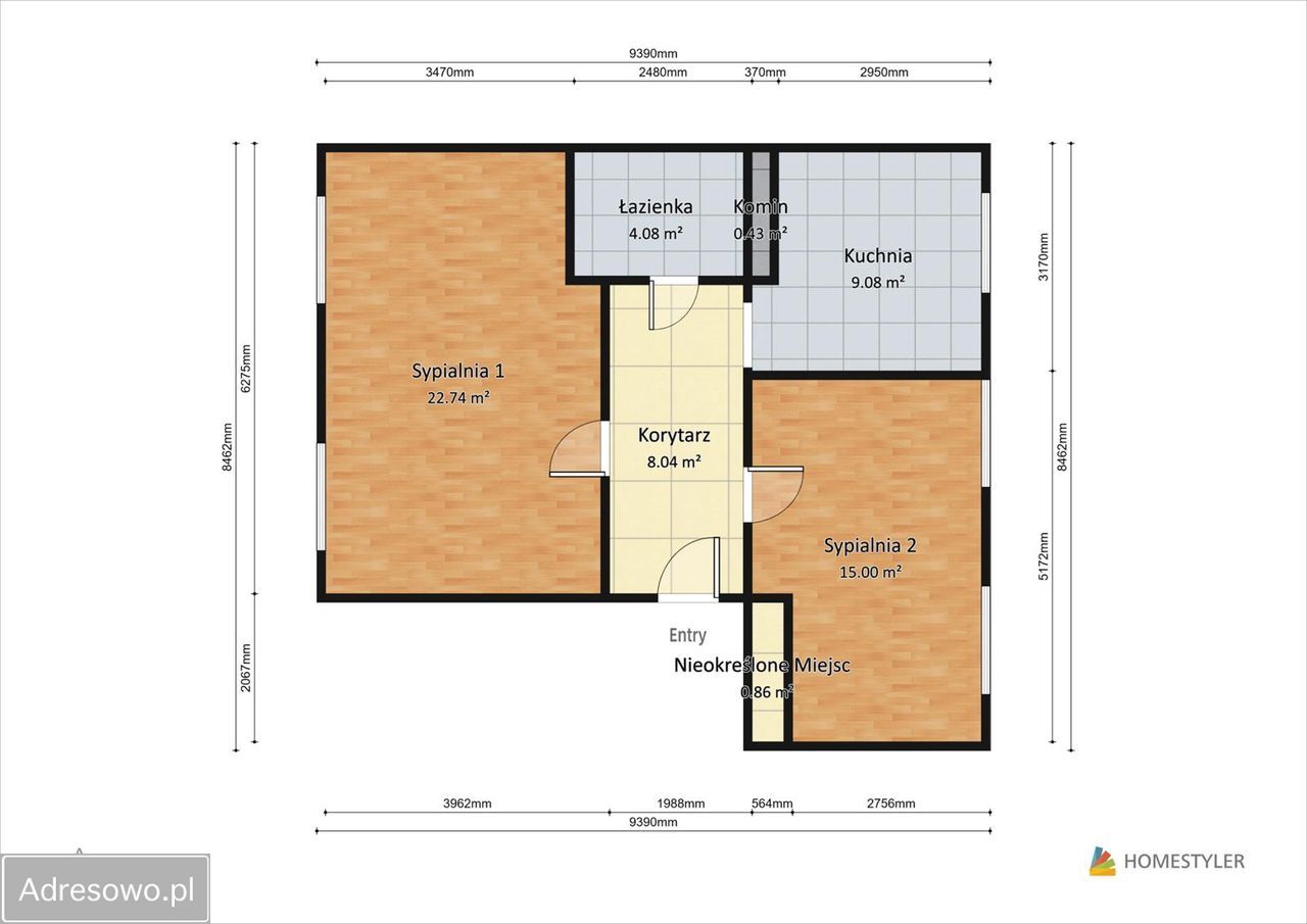Mieszkanie 3-pokojowe Lublin Czechów, ul. Organowa. Zdjęcie 7