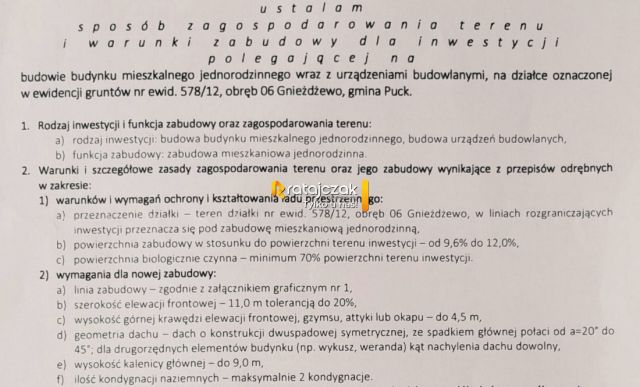 Działka inwestycyjna Gnieżdżewo, ul. Magnoliowa. Zdjęcie 7