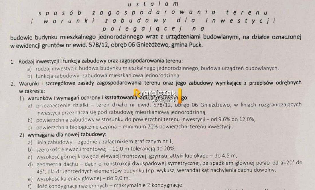 Działka inwestycyjna Gnieżdżewo, ul. Magnoliowa. Zdjęcie 7