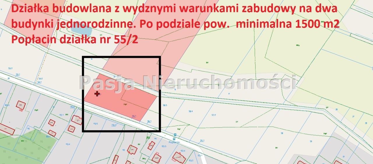 Działka budowlana Popłacin. Zdjęcie 5