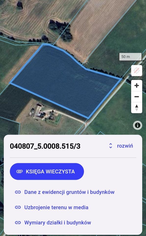 Działka rolna Łąkie. Zdjęcie 2