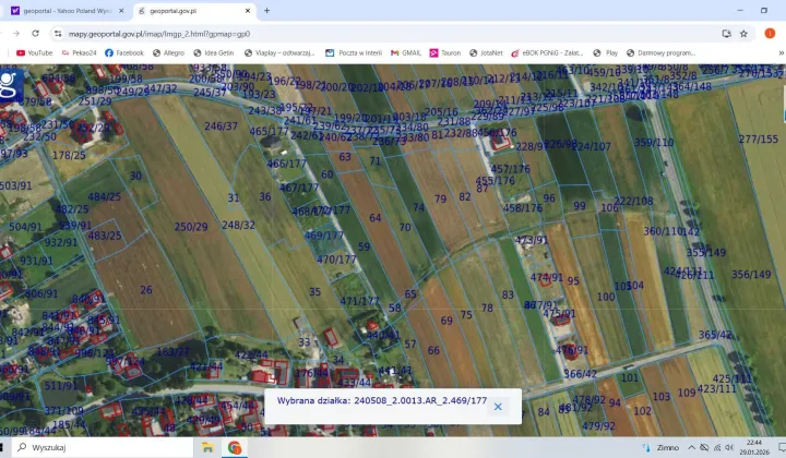 Działka budowlana Zacharzowice