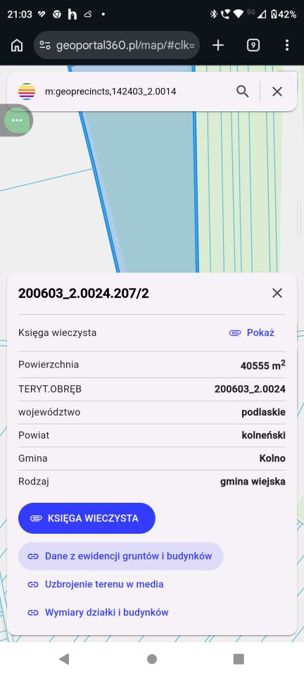 Działka leśna Łosewo. Zdjęcie 2