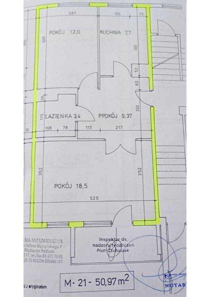 Mieszkanie 2-pokojowe Międzyrzec Podlaski, ul. Prymasa Stefana Wyszyńskiego. Zdjęcie 3
