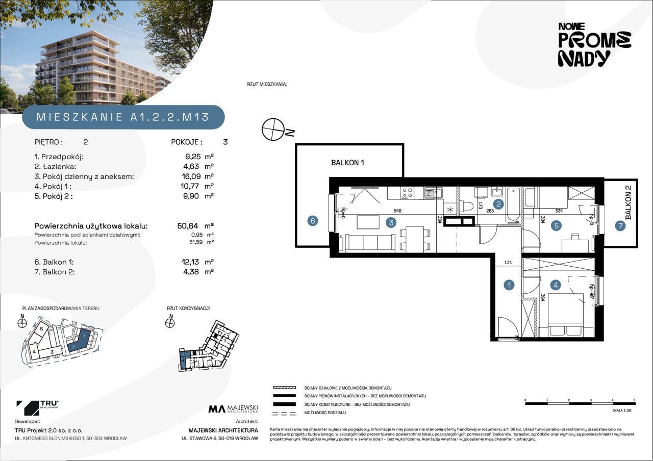 Mieszkanie 3-pokojowe Wrocław Psie Pole, ul. Jana Czochralskiego. Zdjęcie 15