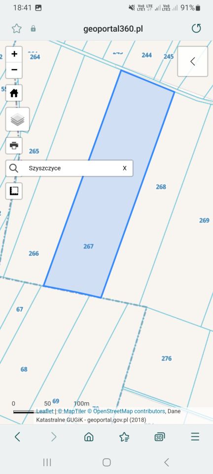 Działka rolna Szyszczyce