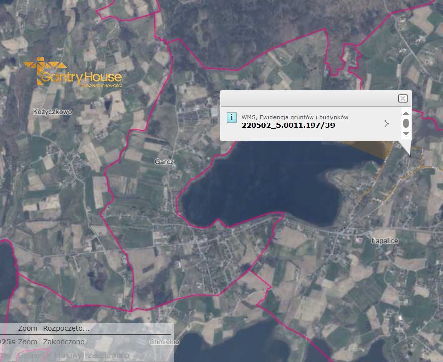 Działka inwestycyjna Łapalice, ul. Prokowska