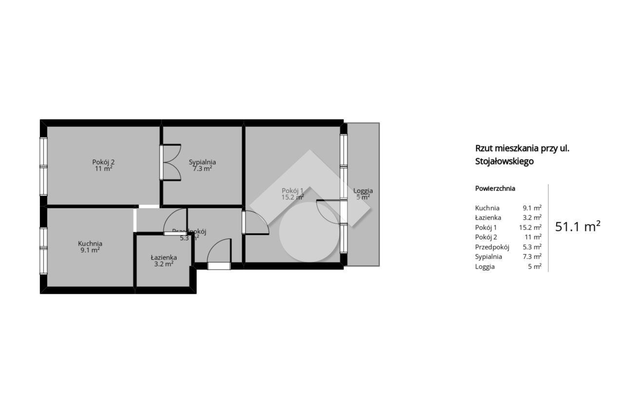 Mieszkanie 3-pokojowe Kraków Kurdwanów, ul. Stanisława Stojałowskiego. Zdjęcie 13