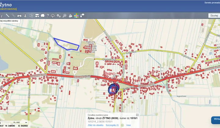 Działka rolno-budowlana Żytno, ul. Strażacka