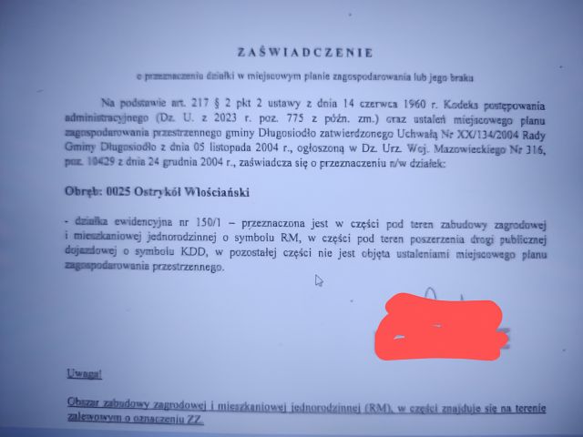 Działka budowlana Ostrykół Włościański. Zdjęcie 1