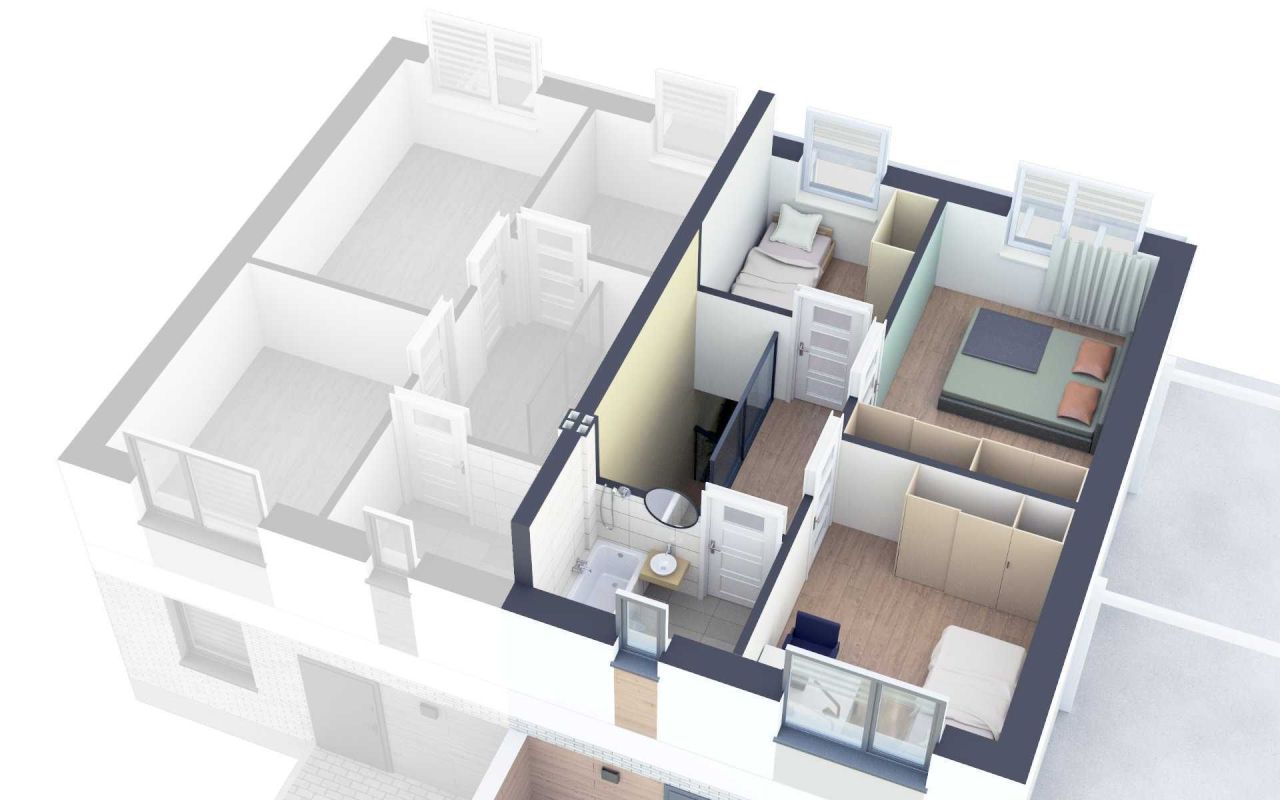 Mieszkanie 4-pokojowe Małkinia Górna. Zdjęcie 4