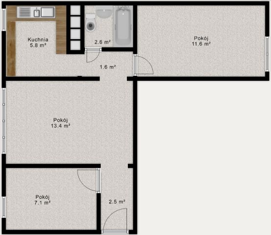 Mieszkanie 3-pokojowe Lublin Tatary, ul. Hutnicza. Zdjęcie 7