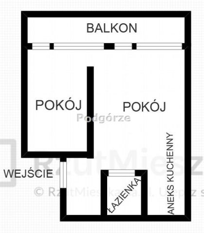 Mieszkanie 2-pokojowe Kraków Podgórze, ul. Gabriela Słońskiego. Zdjęcie 6