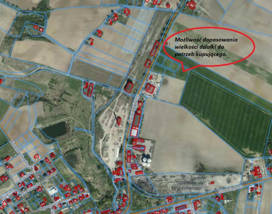 Działka budowlana Unisław, ul. Żwirki i Wigury. Zdjęcie 4