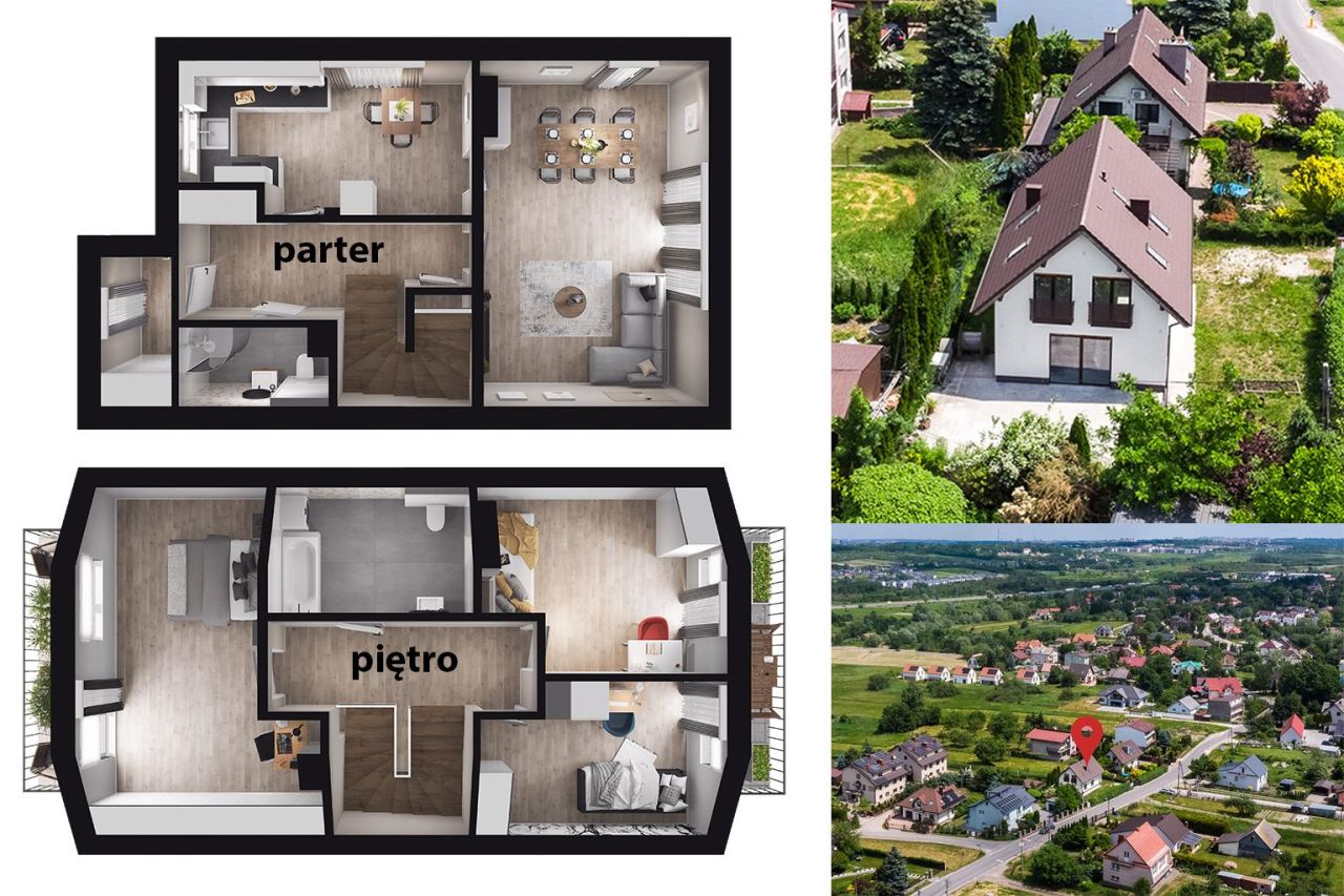 dom wolnostojący, 4 pokoje Kraków Sidzina, ul. Edwarda Warchałowskiego