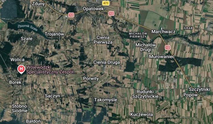 Działka rolna Cienia Druga