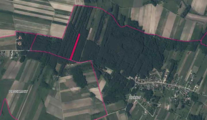 Działka leśna Żuków