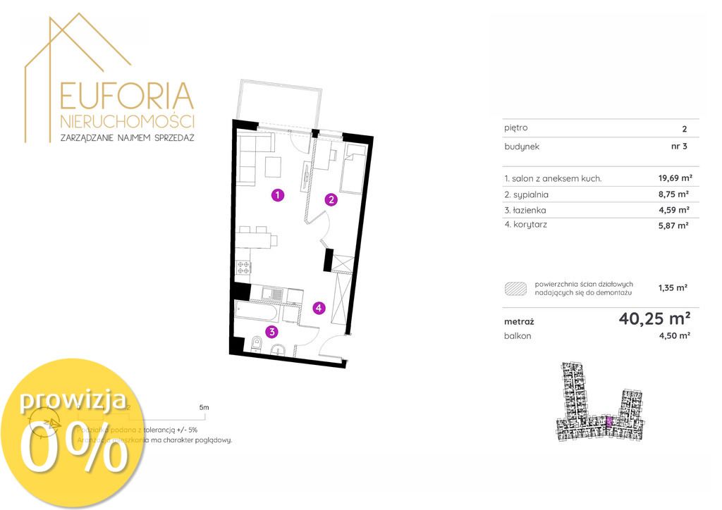 Mieszkanie 2-pokojowe Łódź, ul. Gdańska. Zdjęcie 4