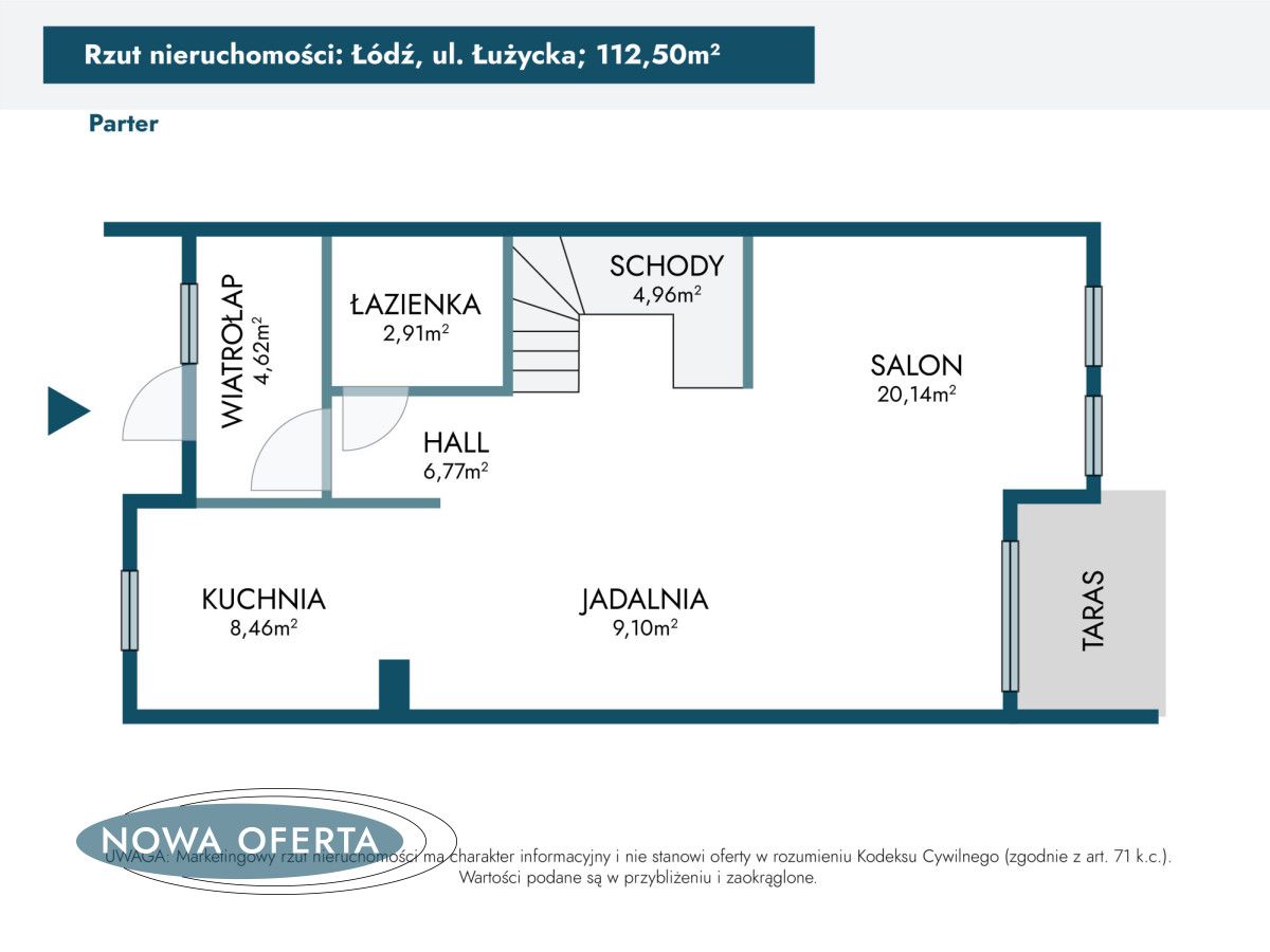 dom szeregowy, 4 pokoje Łódź Górna, ul. Łużycka. Zdjęcie 35