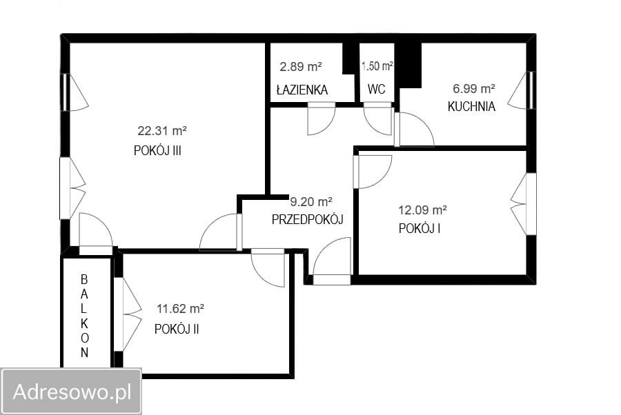 Mieszkanie 3-pokojowe Wrocław Psie Pole, ul. Henryka Michała Kamieńskiego. Zdjęcie 20