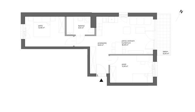 Mieszkanie 3-pokojowe Kraków Bieżanów, ul. Henryka i Karola Czeczów. Zdjęcie 7