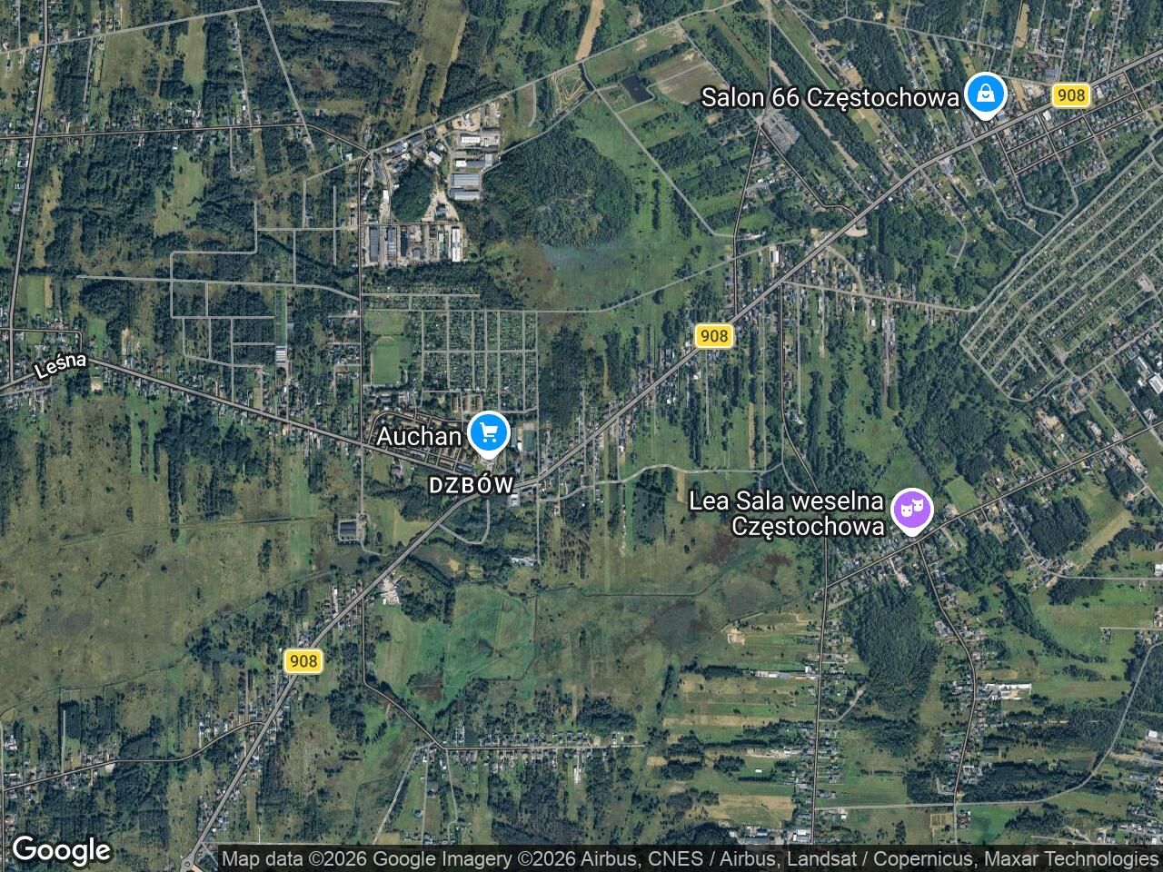 Działka inwestycyjna Częstochowa Dźbów, ul. Powstańców Warszawy