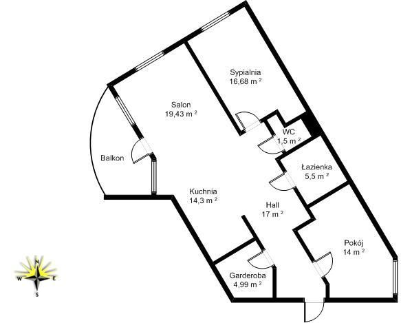 Mieszkanie 3-pokojowe Warszawa Ursynów, ul. Puławska. Zdjęcie 1