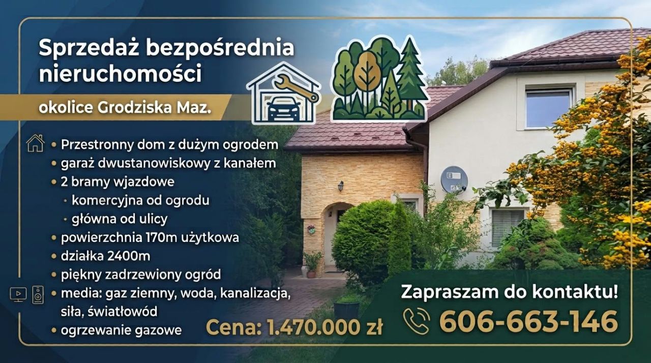 dom wolnostojący, 5 pokoi Grodzisk Mazowiecki, Widokowa. Zdjęcie 1