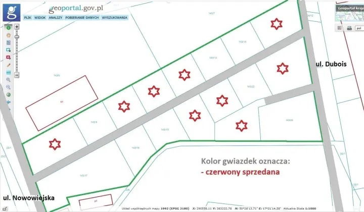 Działka budowlana Nysa Dolna Wieś, ul. Stanisława Dubois