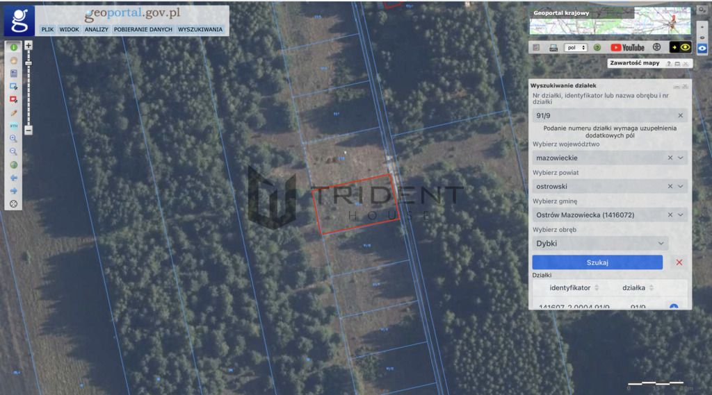 Działka budowlana Dybki. Zdjęcie 2