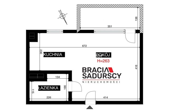 Mieszkanie 1-pokojowe Kraków Grzegórzki, al. Ignacego Daszyńskiego. Zdjęcie 33