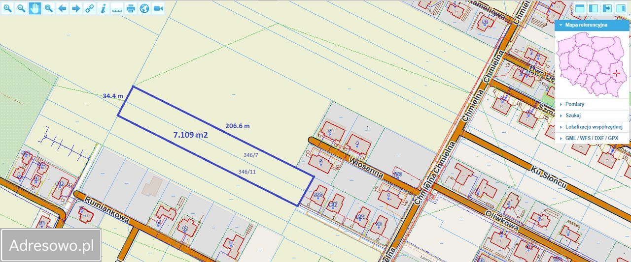 Działka budowlana Kalinówka, ul. Chmielna. Zdjęcie 6