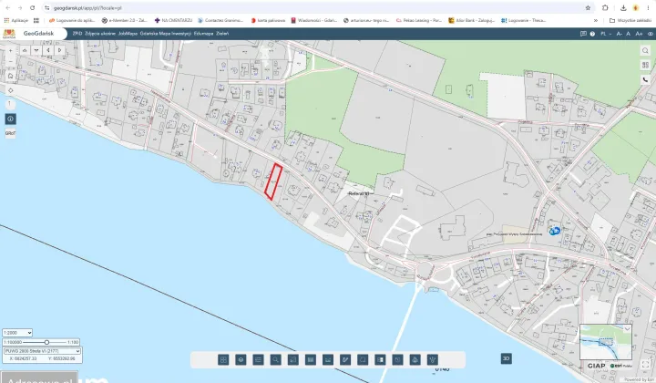 Działka budowlana Gdańsk Wyspa Sobieszewska, ul. Nadwiślańska