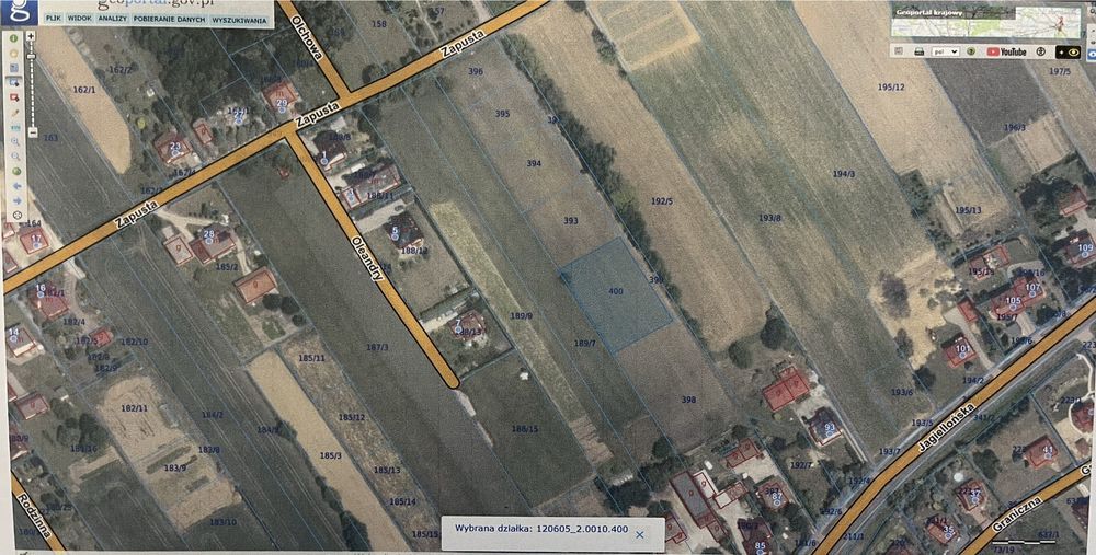 Działka budowlana Luborzyca. Zdjęcie 3