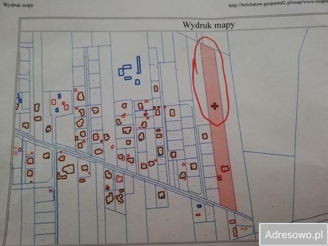 Działka inwestycyjna Bełchatów, ul. Daleka