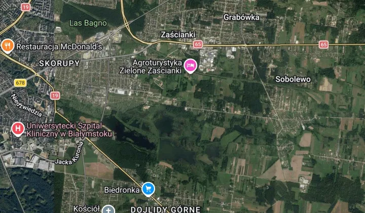 Działka budowlana Zaścianki, ul. Rybacka