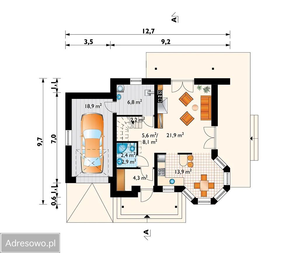 dom wolnostojący, 3 pokoje Borek. Zdjęcie 5