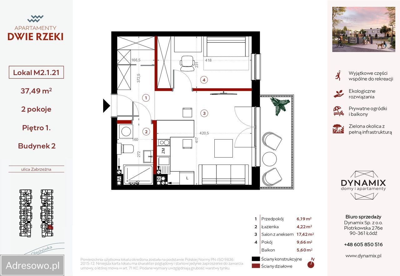 Mieszkanie 2-pokojowe Łódź Górna, ul. Zabrzeźna. Zdjęcie 11