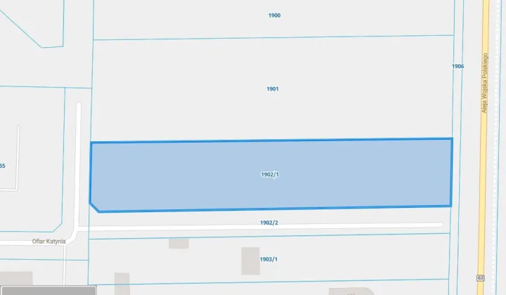 Działka inwestycyjna Zambrów