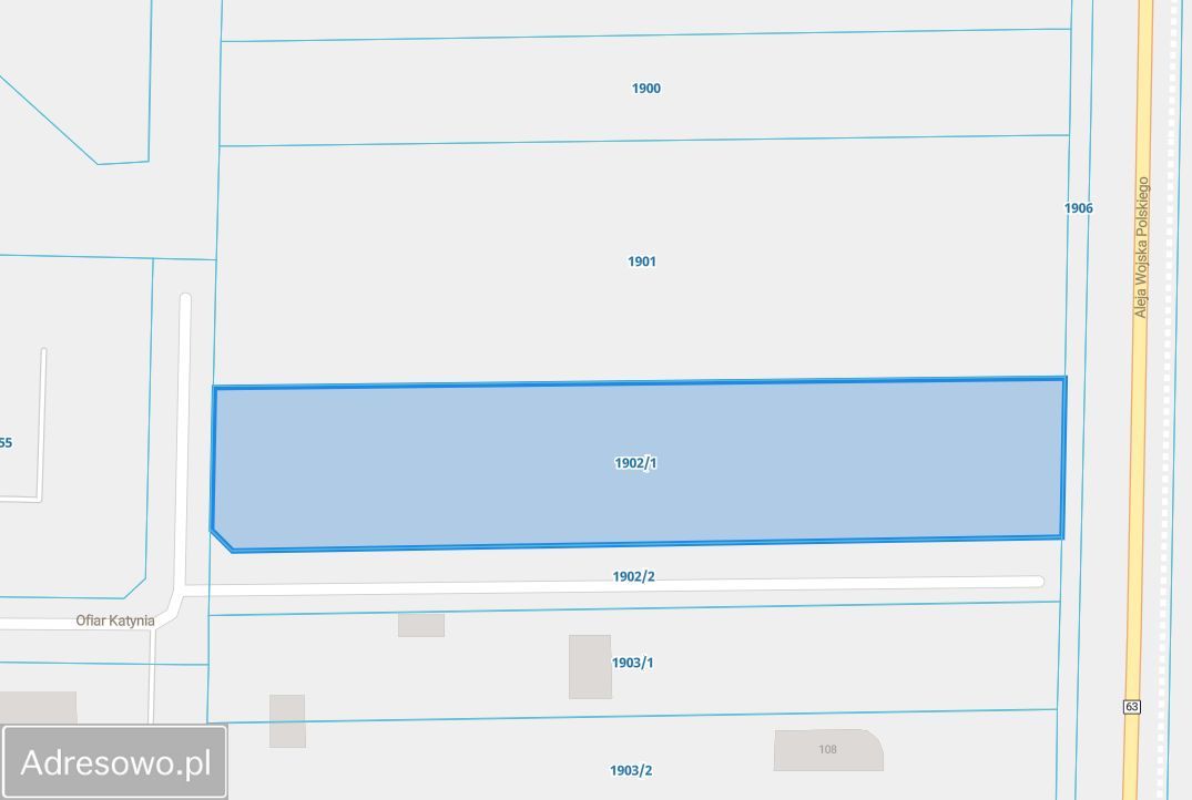 Działka inwestycyjna Zambrów