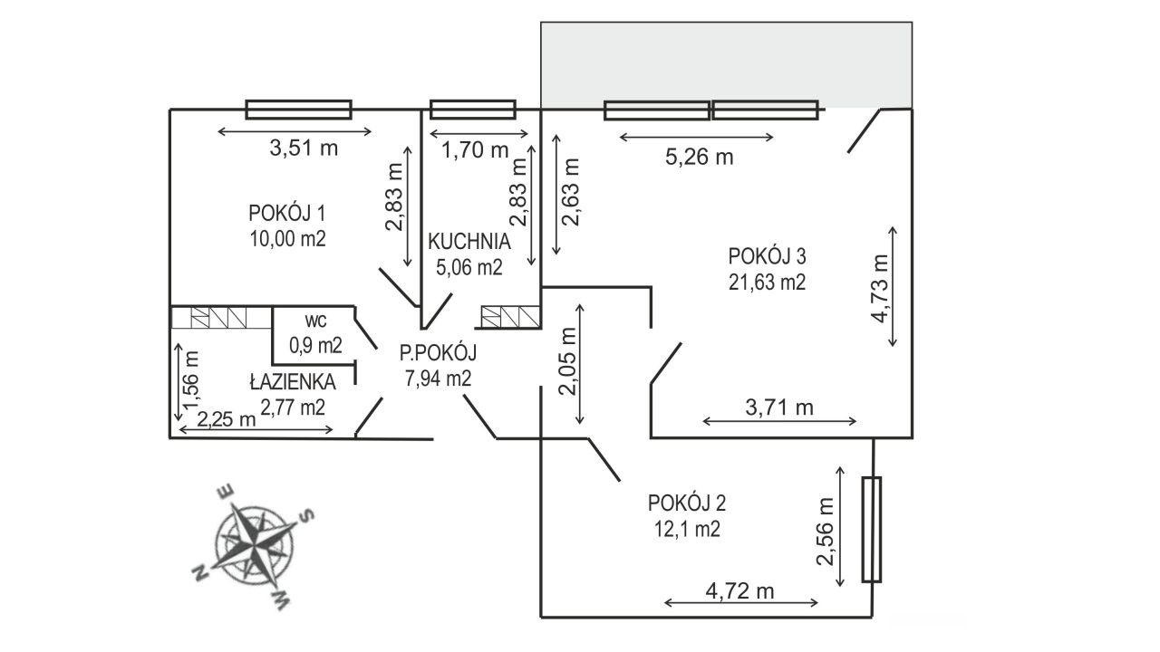 Mieszkanie 3-pokojowe Płock Podolszyce, ul. Szarych Szeregów. Zdjęcie 2