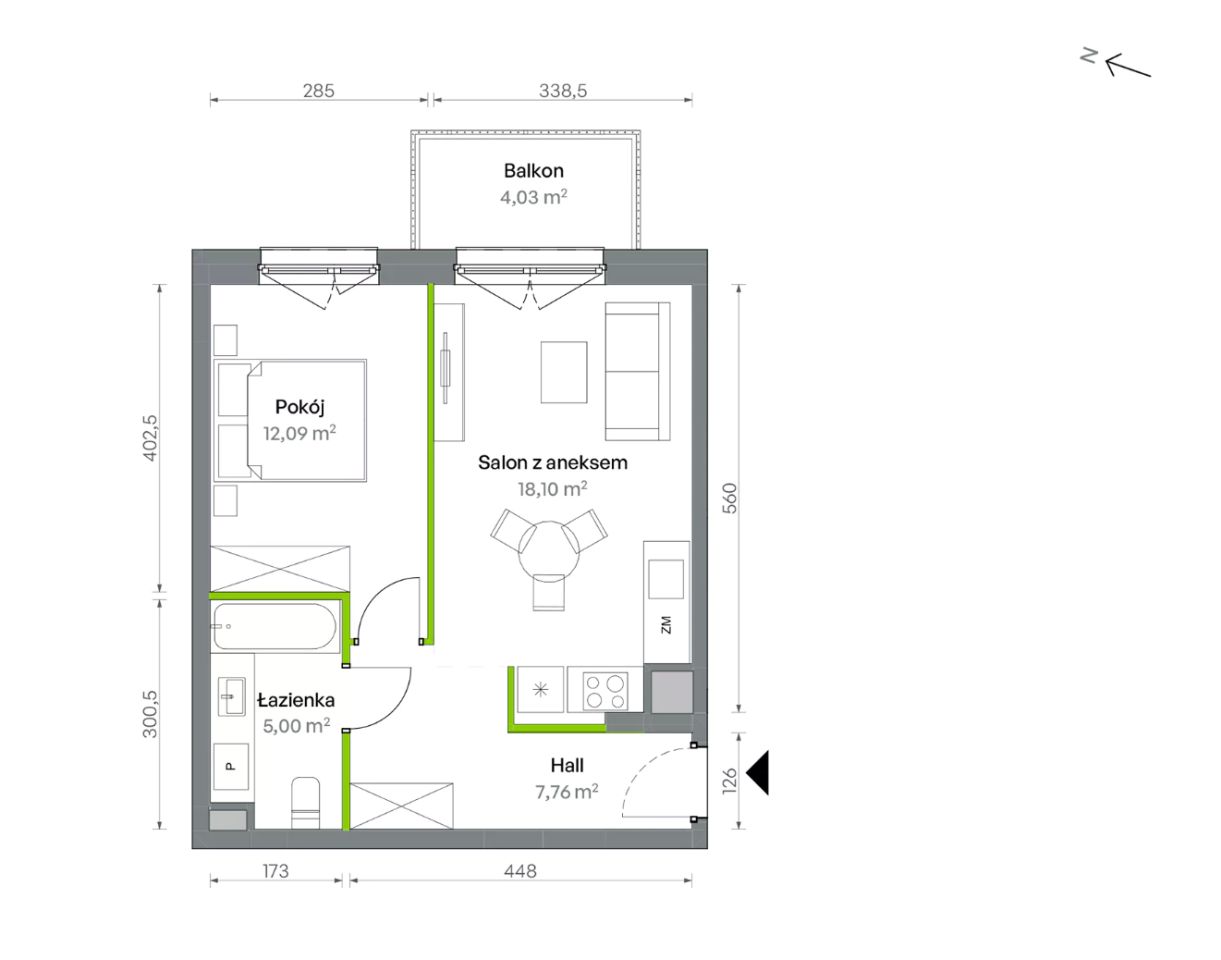 Mieszkanie 2-pokojowe Warszawa Targówek, ul. Oliwska. Zdjęcie 16