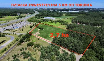 Działka inwestycyjna Lubicz Dolny Małgorzatowo, ul. Małgorzatowo