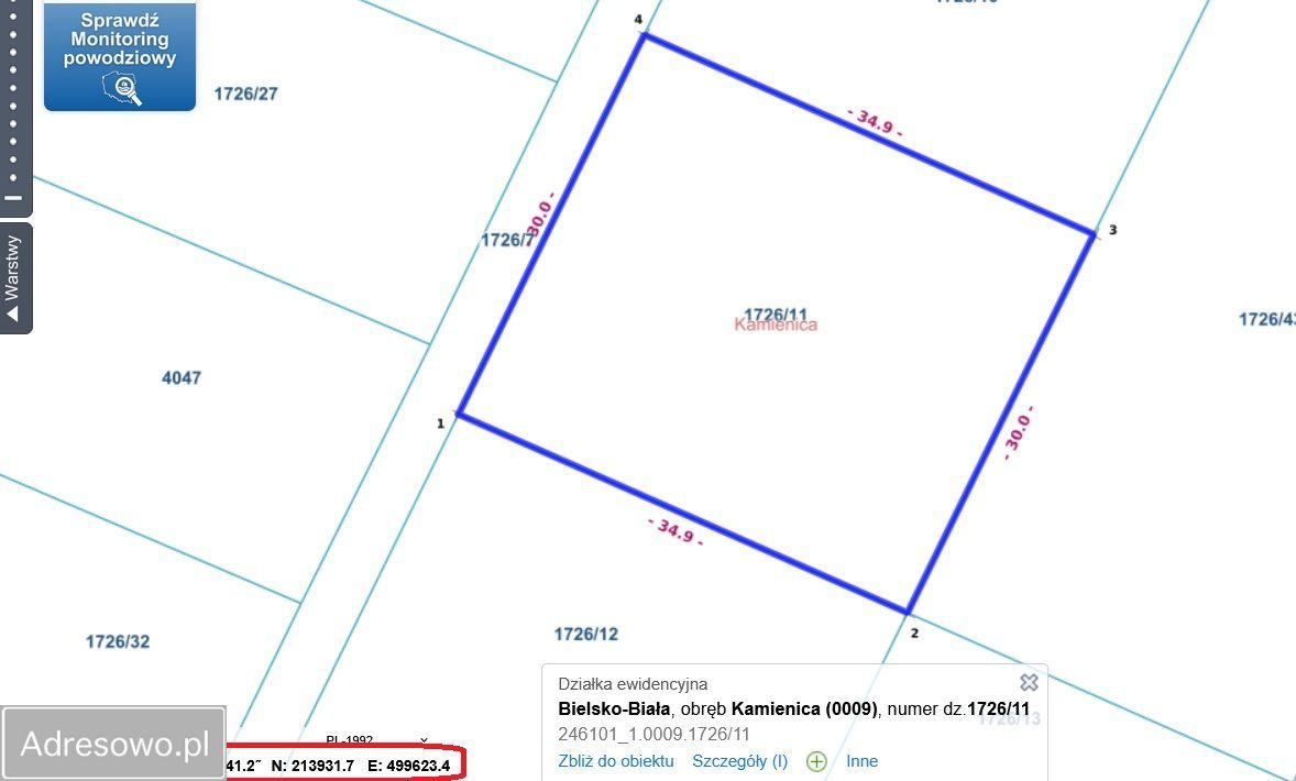 Działka budowlana Bielsko-Biała Kamienica, ul. Łowiecka. Zdjęcie 11